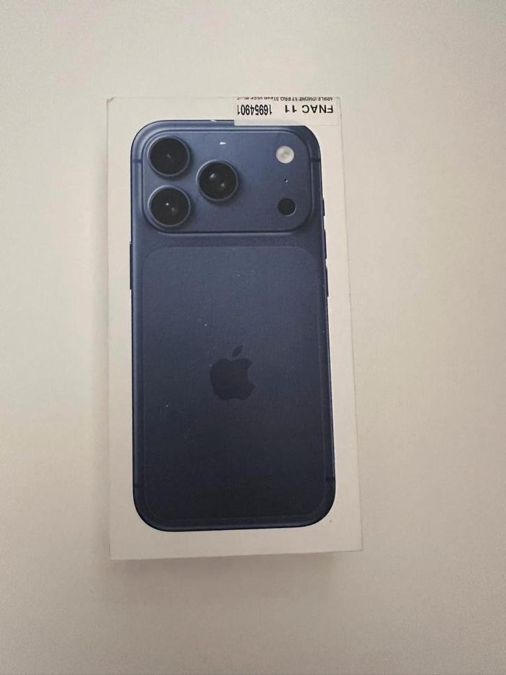 iPhone 17 Pro Intense Blue - 512 GB - NIEUW + onder garantie, Telecommunicatie, Mobiele telefoons | Apple iPhone, Nieuw, 512 GB