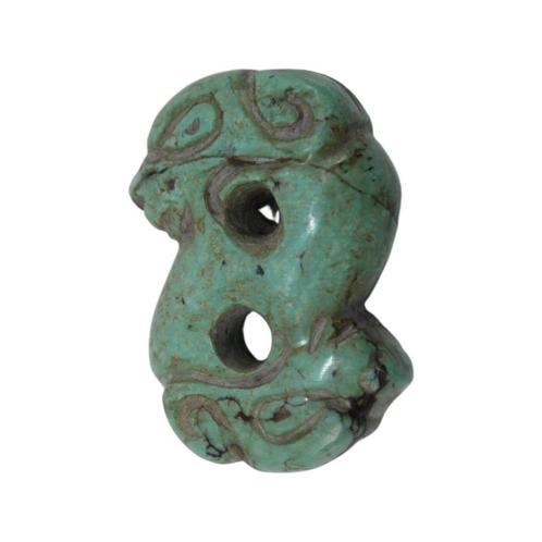 Pendentif Boucs Turquoise Chine Dynastie MING (1368 - 1644), Antiquités & Art, Art | Art non-occidental, Enlèvement ou Envoi