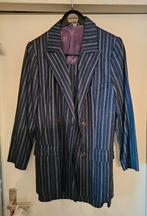 Vintage blauw gestreept pak, Ophalen of Verzenden, Zo goed als nieuw, Blauw