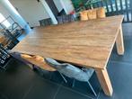 Teak tafel (240 * 100 cm) in goede staat., Ophalen, Gebruikt, 100 tot 150 cm, Teakhout