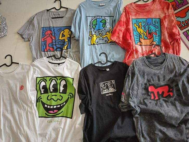 Keith Haring T-shirts (maat XL) per stuk verkrijgbaar, Verzamelen, Overige Verzamelen, Zo goed als nieuw, Ophalen of Verzenden