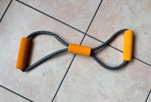 Élastique de musculation avec poignées – idéal pour garder l, Sport en Fitness, Fitnessmaterialen, Weerstandband, Armen, Rug, Ophalen of Verzenden