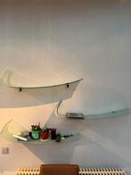 3 Calligaris Italian glass shelves 100cm x 20cm, Ophalen of Verzenden, Zo goed als nieuw