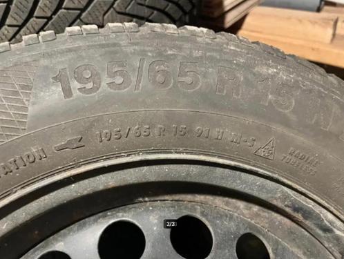 Continental Contiwintercontact 195/65 R15 op velg, Auto-onderdelen, Banden en Velgen, Banden en Velgen, Winterbanden, 15 inch