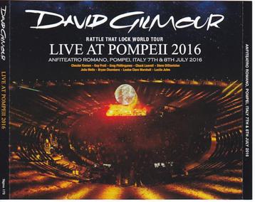 6 CD's David Gilmour - Live in Pompeii 2016 beschikbaar voor biedingen