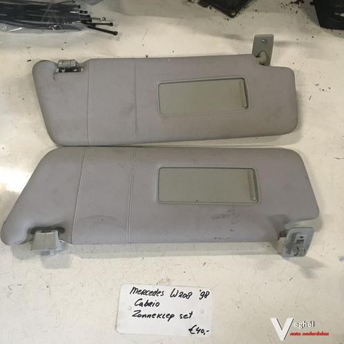 Mercedes W208 1998 Zonnekleppen set, Auto-onderdelen, Interieur en Bekleding, Gebruikt, Ophalen of Verzenden