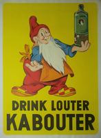 Drink louter kabouter - linen backed - 116 x 84 cm., Verzamelen, Ophalen of Verzenden, Zo goed als nieuw, Reclame