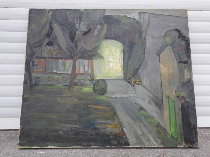 huile sur toile apres raveel, Antiek en Kunst, Kunst | Schilderijen | Klassiek, Ophalen of Verzenden