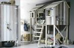 UNIEK BOOMHUTBED CAMO HANDGESCHILDERD BED BOOMHUT, Ophalen, Gebruikt, Hoogslaper of Stapelbed, 100 cm of meer
