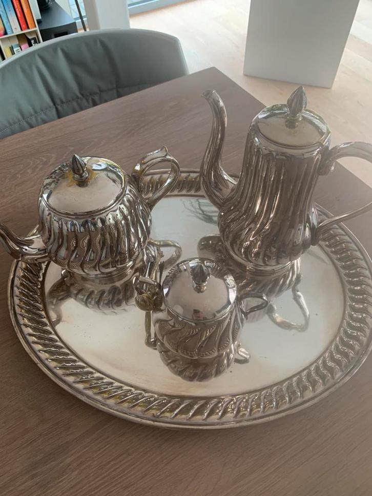 Verzilverd koffieservies en andere, Antiek en Kunst, Antiek | Servies compleet, Ophalen