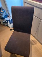 6 stoelen gratis op te halen, Huis en Inrichting, Ophalen, Gebruikt, Bruin, Stof