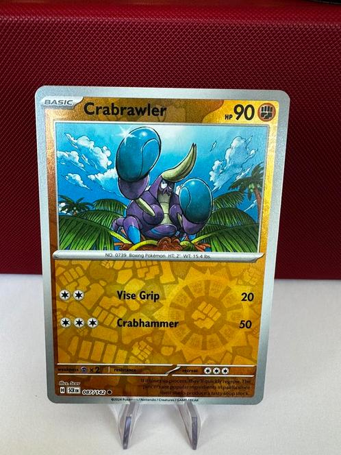 Crabrawler - Stellar crown - pokémon, Hobby en Vrije tijd, Verzamelkaartspellen | Pokémon, Nieuw, Losse kaart, Ophalen of Verzenden