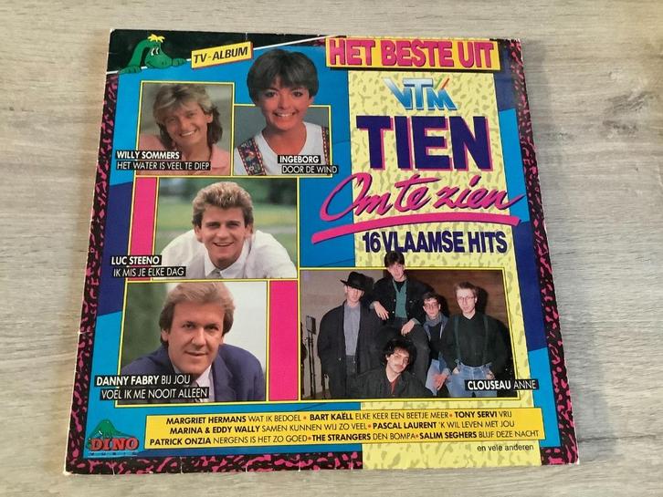 Vinyl Tien om te zien (16 Vlaamse hits) LP (1989), Cd's en Dvd's, Vinyl | Nederlandstalig, Zo goed als nieuw, Levenslied of Smartlap
