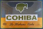 Reclamebord van Cohiba in reliëf -30x20 cm, Verzamelen, Merken en Reclamevoorwerpen, Nieuw, Reclamebord, Verzenden