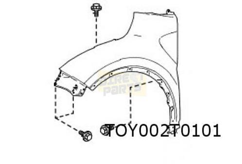 Toyota C-HR voorscherm Links (11/16-) Origineel! 53802F4010, Autos : Pièces & Accessoires, Carrosserie & Tôlerie, Garde-boue, Toyota