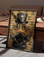 Uniek XXL Glasschilderij | Scrooge x Chanel x Rolex - 6 size, Oorspronkelijke maker, Verzenden, Nieuw, 125 cm of meer