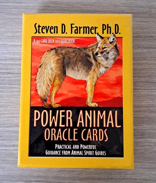 KAARTENSET - KRACHTDIEREN - STEVEN D. FARMER - ENGELSTALIG, Boeken, Esoterie en Spiritualiteit, Gelezen, Instructieboek, Tarot of Kaarten leggen