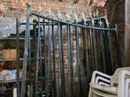 Oude smeedijzeren dubbele poort (te restaureren), 150 tot 200 cm, Gebruikt, IJzer, 200 cm of meer