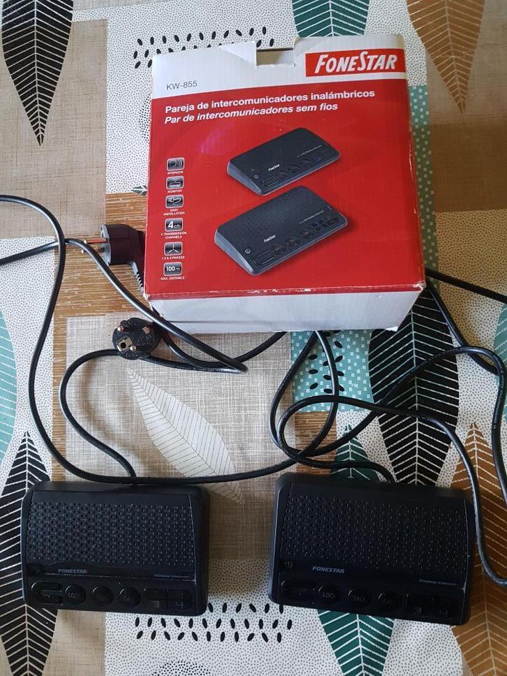 A vendre Interphone - Fonestar KW-855, Maison & Meubles, Sonnettes, Comme neuf, Sans fil, Fonction de conversation, Enlèvement ou Envoi