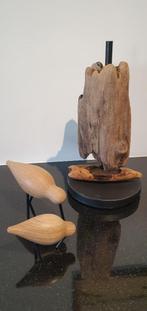 Sculpture en bois/Ornement en bois sur socle en métal/Améric, Antiquités & Art, Curiosités & Brocante, Enlèvement ou Envoi