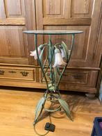 Planten staander met bloemen en verlichting retro, Huis en Inrichting, Ophalen, Zo goed als nieuw