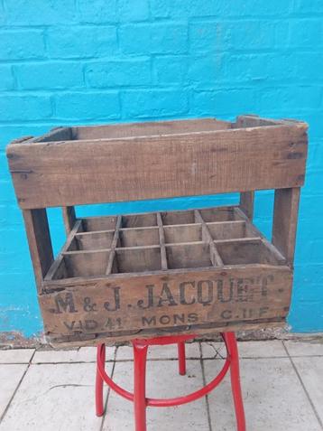 Caisse en bois vintage pour bouteilles, Enlèvement