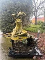 Bronzen tuin beeld voor in de vijver, Tuin en Terras, Ophalen, Zo goed als nieuw