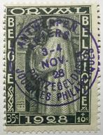 1928. ORVAL. Timbre violet.35+10c. MLH.Gom**, Timbres & Monnaies, Timbres | Europe | Belgique, Gomme originale, Autocollant, Art