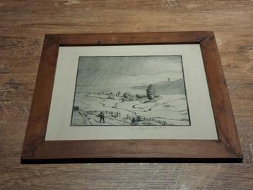 Potlood tekening landschap - gratis beschikbaar voor biedingen