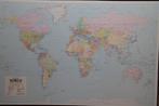 wereld landkaart - magnetisch/whiteboard, Boeken, Atlassen en Landkaarten, Ophalen, Gelezen, Wereld, Landkaart