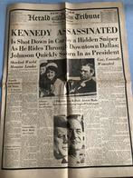 J.F. Kennedy Assassinated / NY Herald Tribune nov 1963, Ophalen of Verzenden