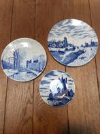 Delfst Blauw -  3 Borden met Landschap, Ophalen