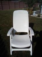 2 witte opvouwbare PVC kinderstoelen van Flair Plaisir, Tuin en Terras, Tuinstoelen, Ophalen, Gebruikt, Verstelbaar
