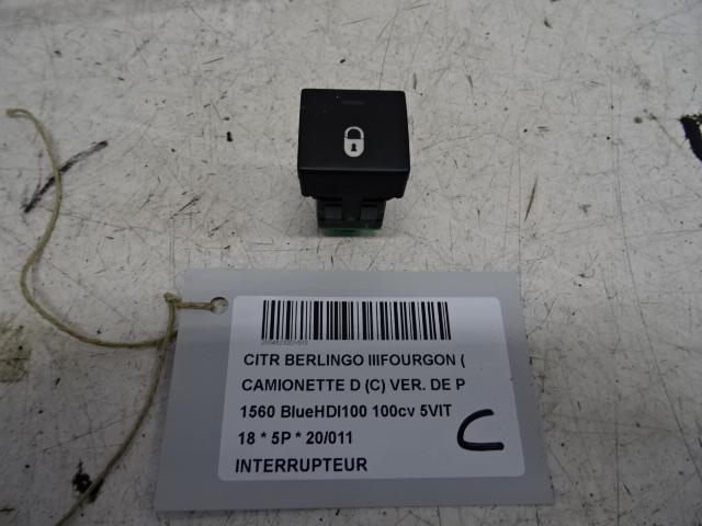 SCHAKELAAR Citroën Berlingo (01-2008/06-2018) (96582880XT), Auto-onderdelen, Dashboard en Schakelaars, Citroën, Gebruikt