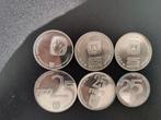 Israël 25 Lirot commemorative Silver coins 6 pieces, Postzegels en Munten, Munten | Azië, Midden-Oosten, Zilver, Ophalen of Verzenden