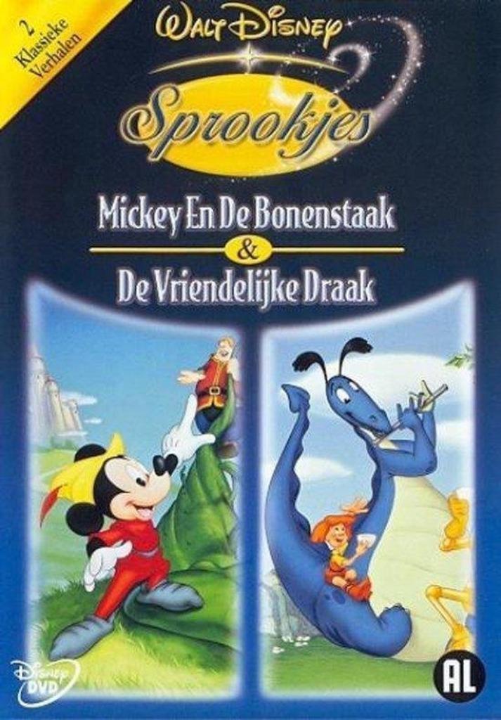 Disney Sprookjes - Mickey en de bonenstaak & De vriendelijke, Cd's en Dvd's, Dvd's | Tekenfilms en Animatie, Ophalen of Verzenden