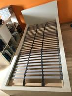 Bed 1 persoons 90 x 200 incl lattenbodem, Huis en Inrichting, Slaapkamer | Bedden, Ophalen, 90 cm, Eenpersoons, Wit