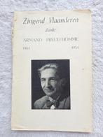Zingend Vlaanderen dankt Armand Preud'homme 1904-1954, Boeken, Gelezen, Artiest, Ophalen of Verzenden