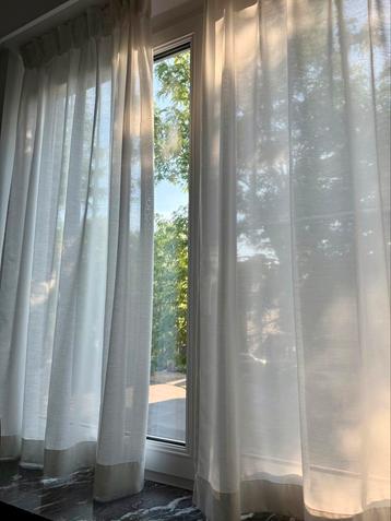 Set van 4 paar IKEA Hilja gordijnen (per stuk h165,b145) beschikbaar voor biedingen