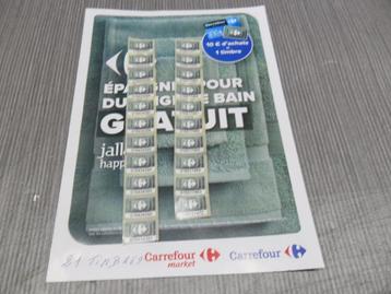 21 Carrefour-stempels voor badlinnen. beschikbaar voor biedingen