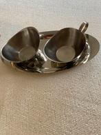 Sucrier pot lait plateau inox, Antiquités & Art, Enlèvement