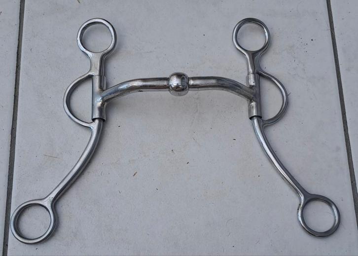 Western bit, Dieren en Toebehoren, Paarden en Pony's | Hoofdstellen en Tuigage, Zo goed als nieuw, Western, Ophalen of Verzenden