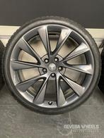 21” originele Tesla Model S Twin Turbine velgen + nwe banden, Auto-onderdelen, Banden en Velgen, Personenwagen, Zomerbanden, Gebruikt