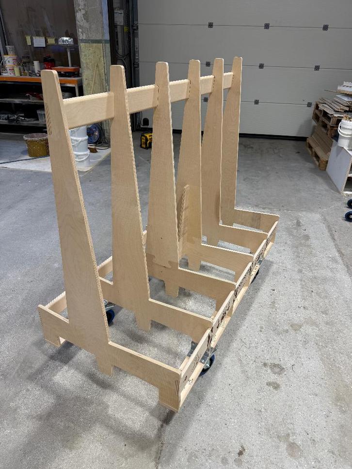 Deltarack D4 glasbok / platenkar  met wielen, Doe-het-zelf en Bouw, Transportwagens, Zo goed als nieuw, Ophalen