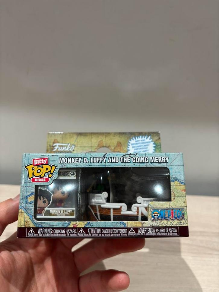 Funko Bitty Pop!  Monkey D. Luffy & Going Merry (One Piece), Verzamelen, Poppetjes en Figuurtjes, Zo goed als nieuw, Ophalen of Verzenden