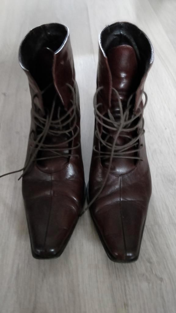 Bruine laarsjes "Ciao! Ragazzi" leer - maat 38 - Goede staat, Kleding | Dames, Schoenen, Gedragen, Lage of Enkellaarzen, Bruin