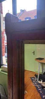 Miroir sur pied en bois - remis en main propre uniquement, Enlèvement, Utilisé