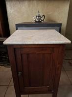 Vitage antiek kastje te koop met marmer blad, Ophalen