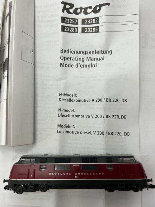 Roco 23282 diesellocomotief V200 in OVP met probleem, Hobby en Vrije tijd, Modeltreinen | N-Spoor, Gebruikt, Locomotief, Gelijkstroom