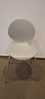 Chaises plastic gris pieds métalliques, Gris, Métal, Enlèvement, Utilisé